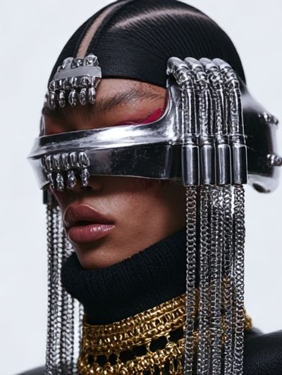 Futuristic Fashion Portrait Poster.