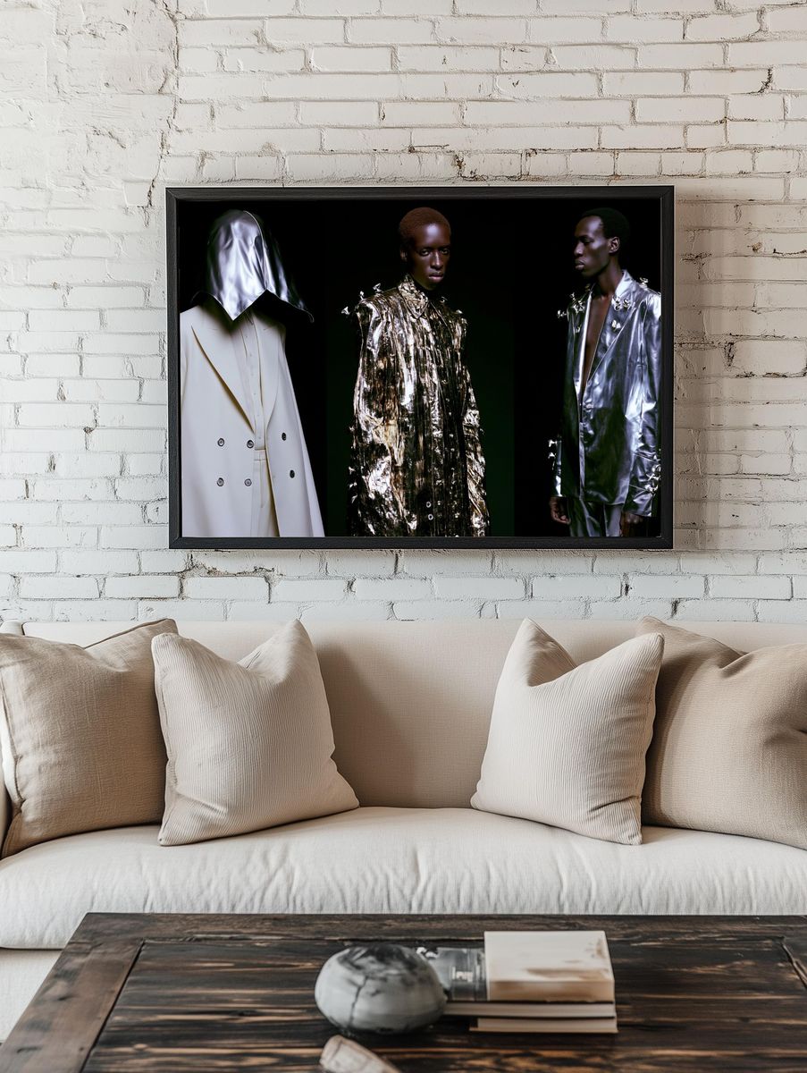 Avant-Garde Fashion Portrait Poster. — room view 1