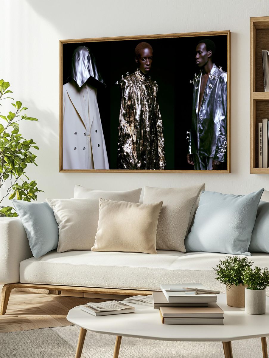 Avant-Garde Fashion Portrait Poster. — room view 2