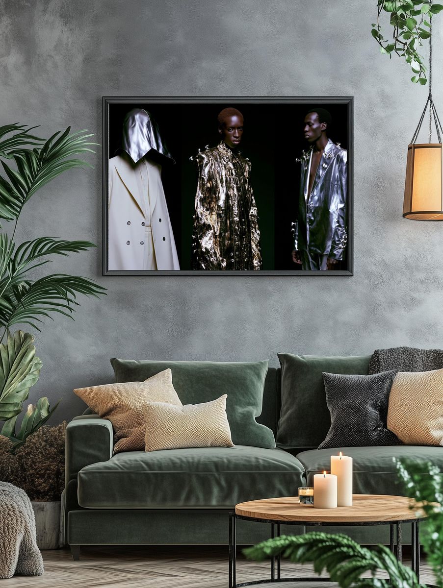 Avant-Garde Fashion Portrait Poster. — room view 4