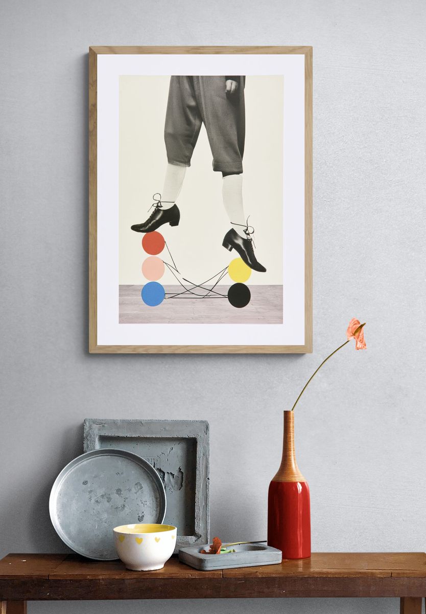 Surreal Fashion Collage Poster. — room view 3