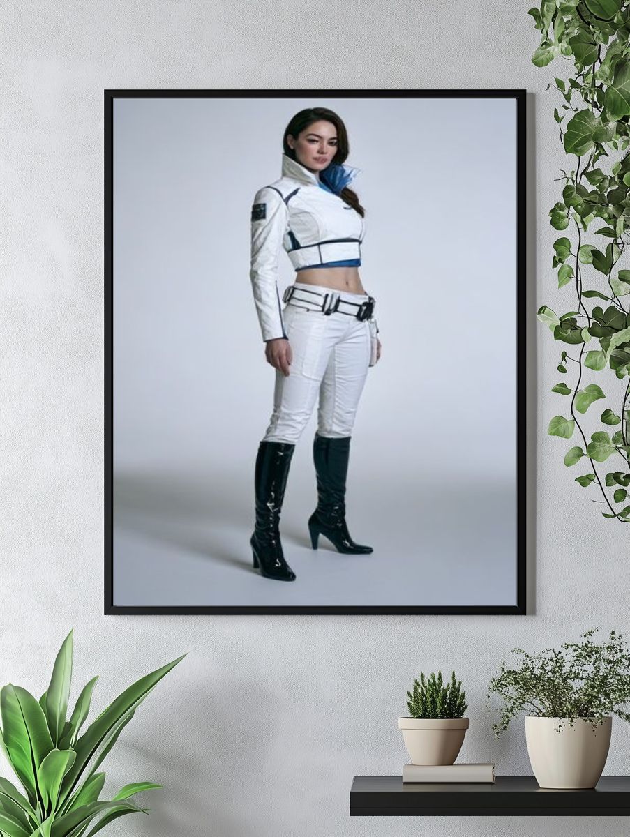 Futuristic Fashion Portrait Poster. — room view 4