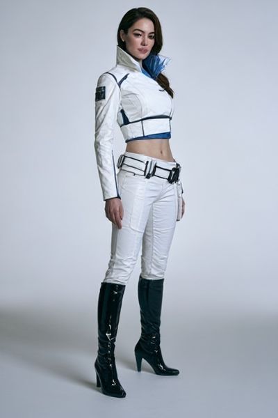 Futuristic Fashion Portrait Poster. poster
