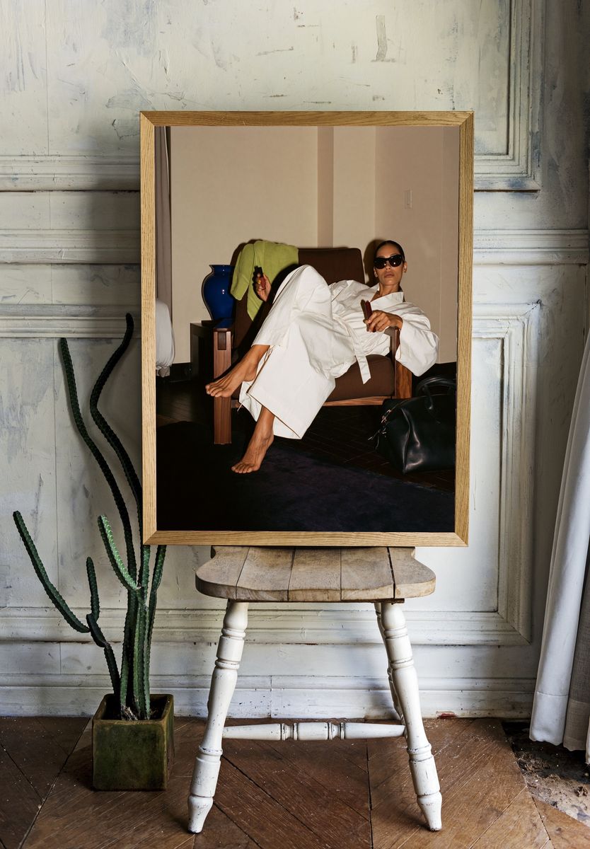 Editorial Fashion Portrait Poster. — room view 1