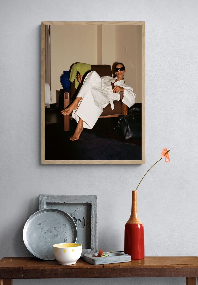 Editorial Fashion Portrait Poster. — room view 3