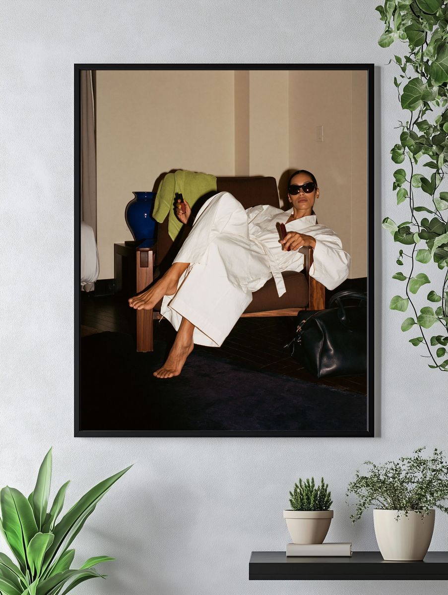 Editorial Fashion Portrait Poster. — room view 4