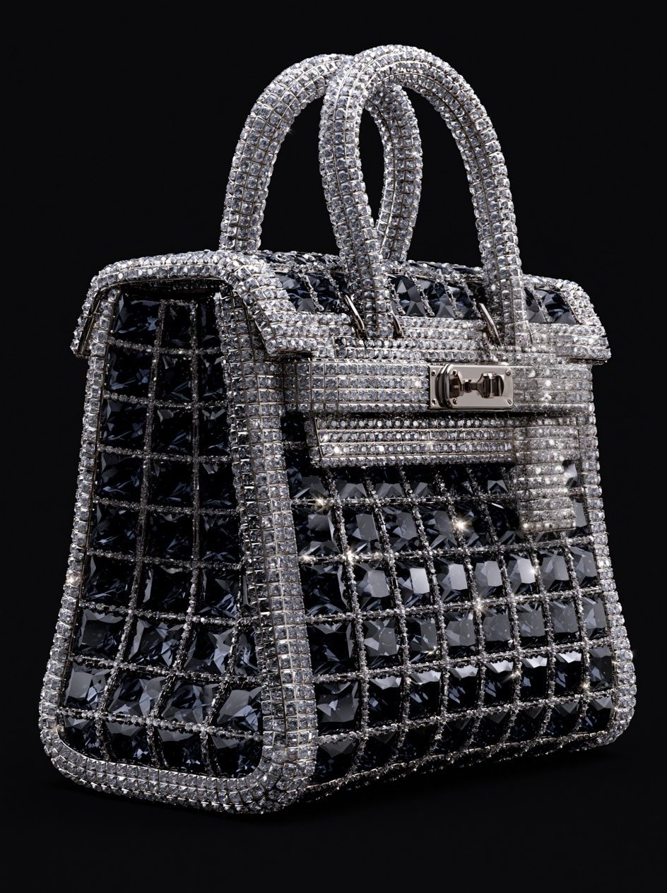 Diamond Handbag Fashion Print. poster — fashion art