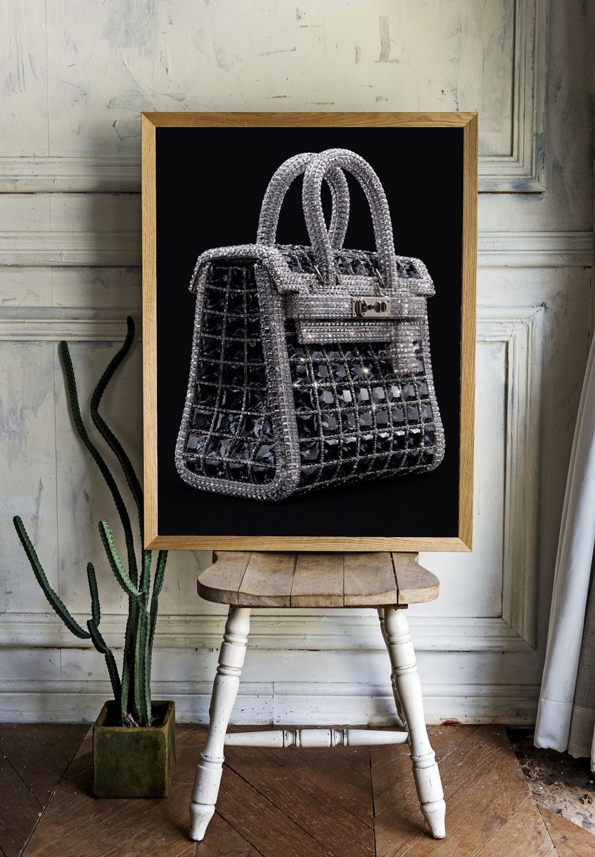 Diamond Handbag Fashion Print. room preview