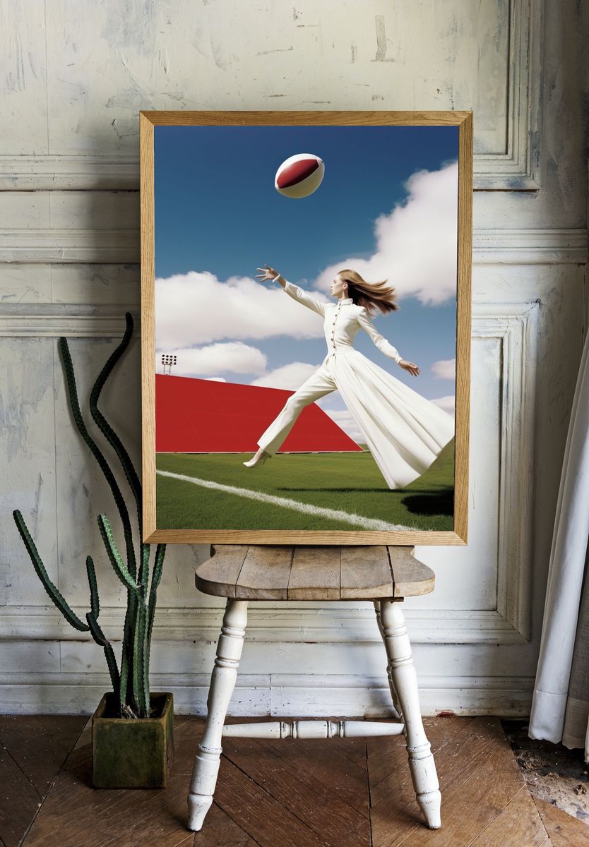 Fashion Rugby Field Poster. — room view 1