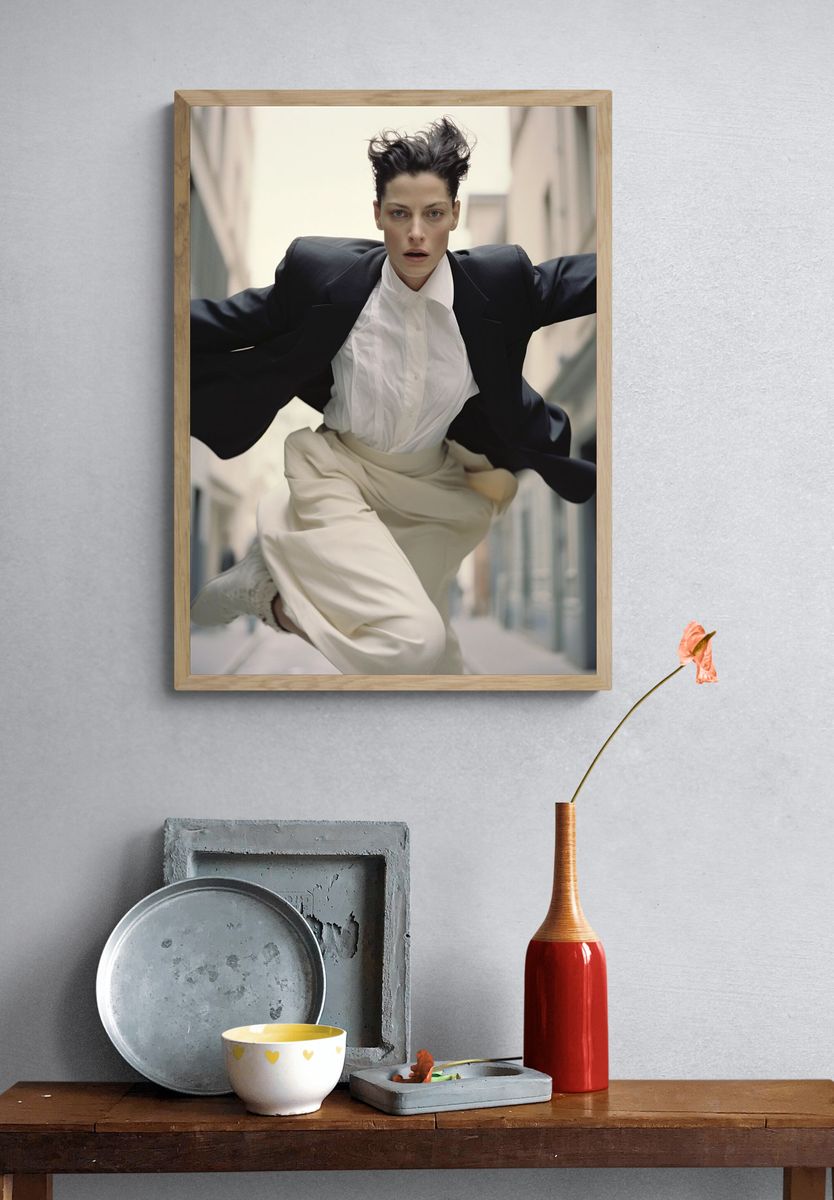 Fashion Street Leap Photography Poster. — room view 3