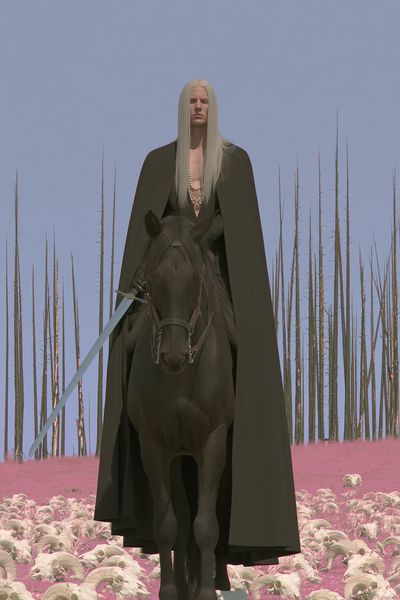 Dark Rider Surrealism Poster. poster