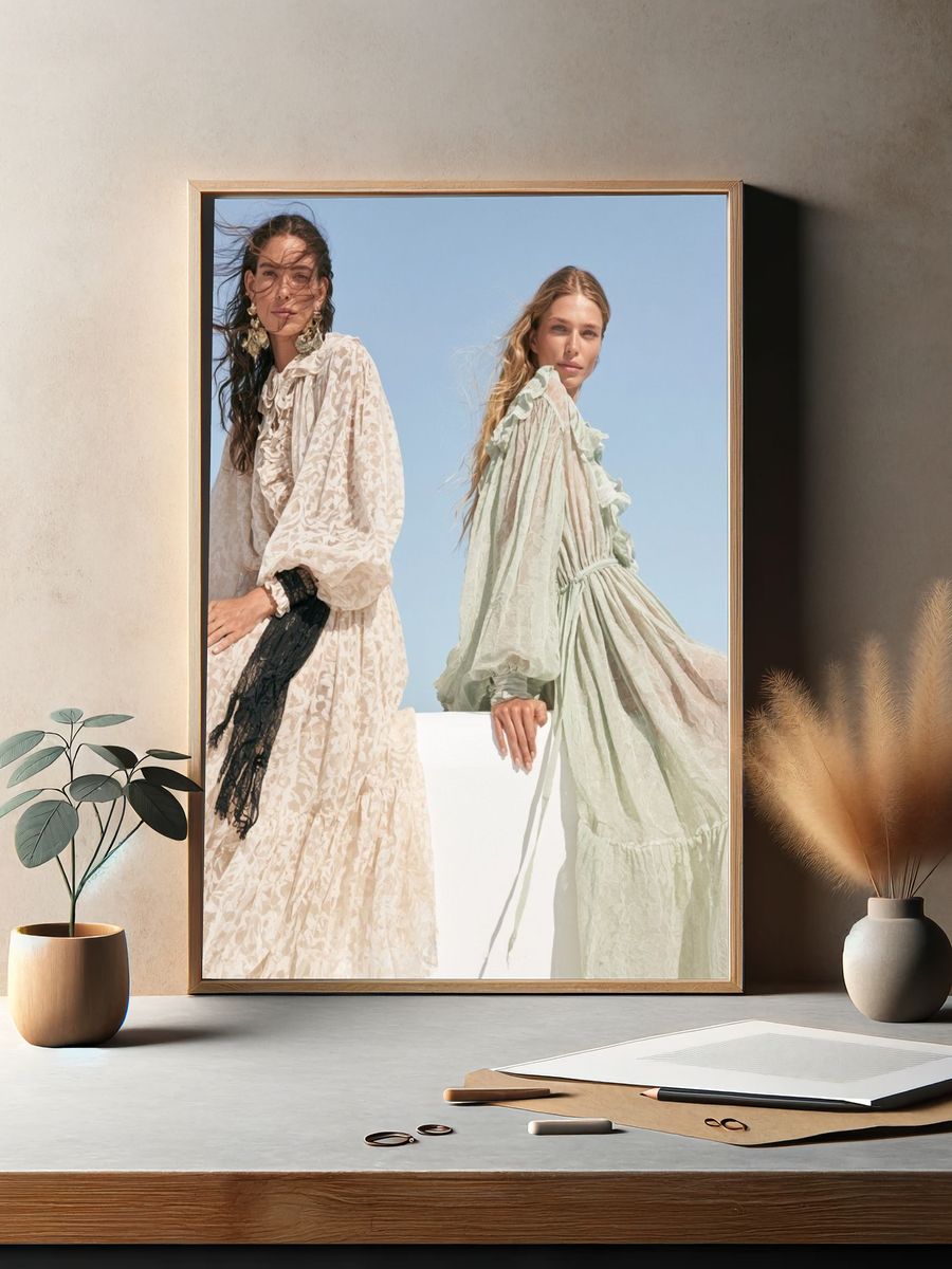 Fashion Editorial Portrait Poster. — room view 2