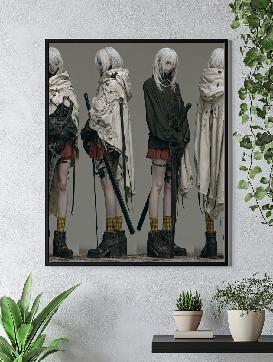 Cyberpunk Fashion Figure Poster. — room view 4