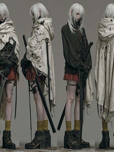 Cyberpunk Fashion Figure Poster. poster