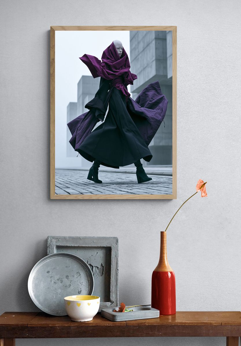 Avant-Garde Fashion Figure Poster. — room view 3