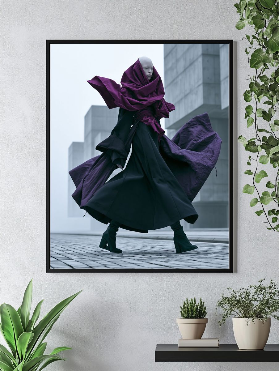 Avant-Garde Fashion Figure Poster. — room view 4
