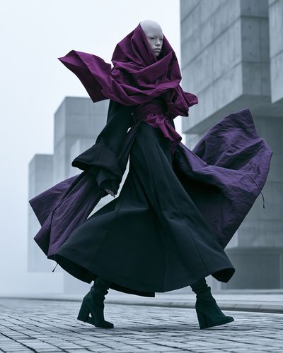 Avant-Garde Fashion Figure Poster. poster
