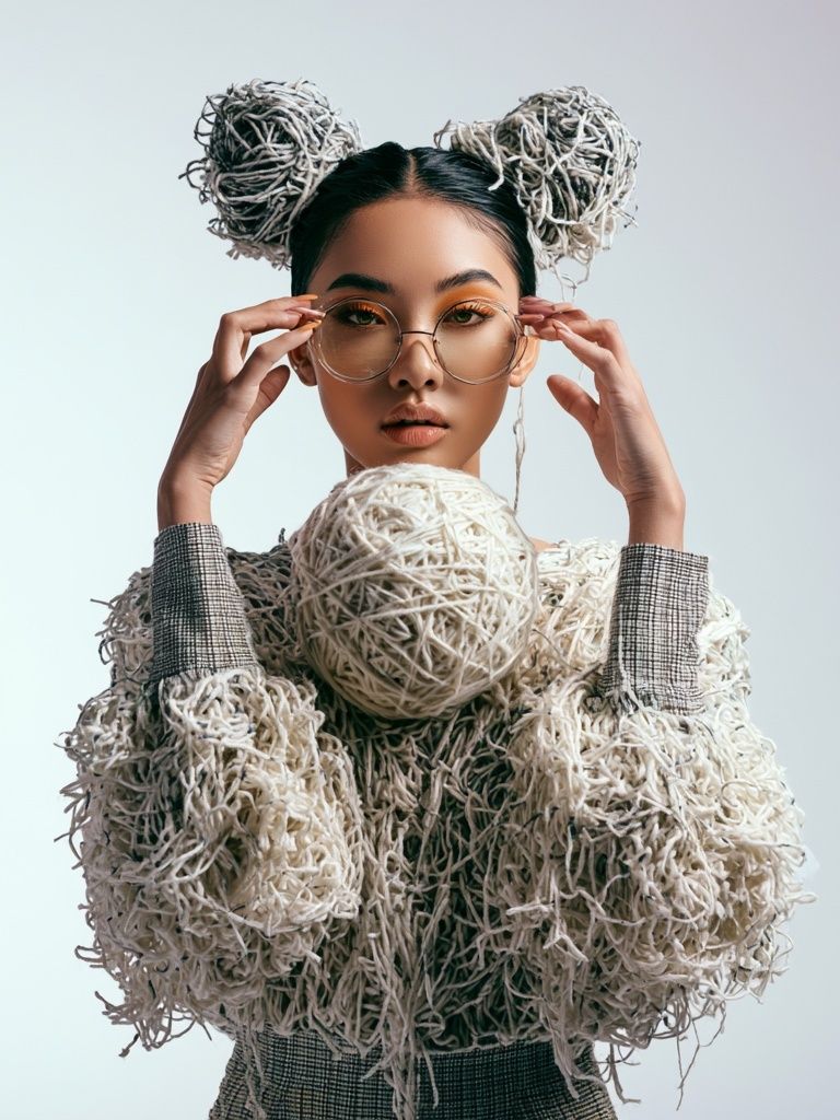 Avant-Garde Portrait Fashion Print. poster — fashion art