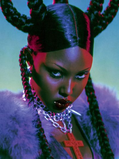 Neon Portrait Fashion Poster.