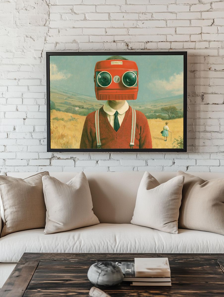 View-Master Dreamscape Surrealism Print. — room view 1