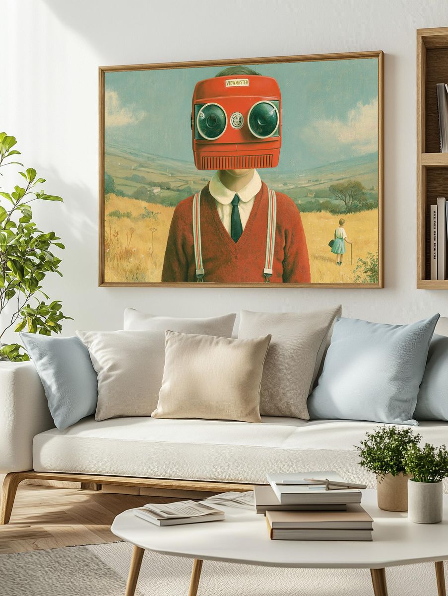 View-Master Dreamscape Surrealism Print. — room view 2