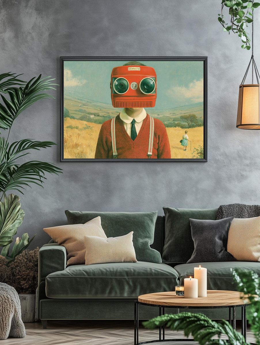 View-Master Dreamscape Surrealism Print. — room view 4