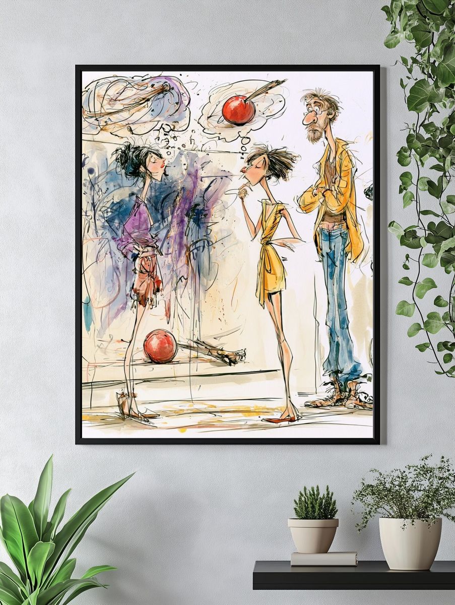 Fashion Sketch Conversation Poster. — room view 4