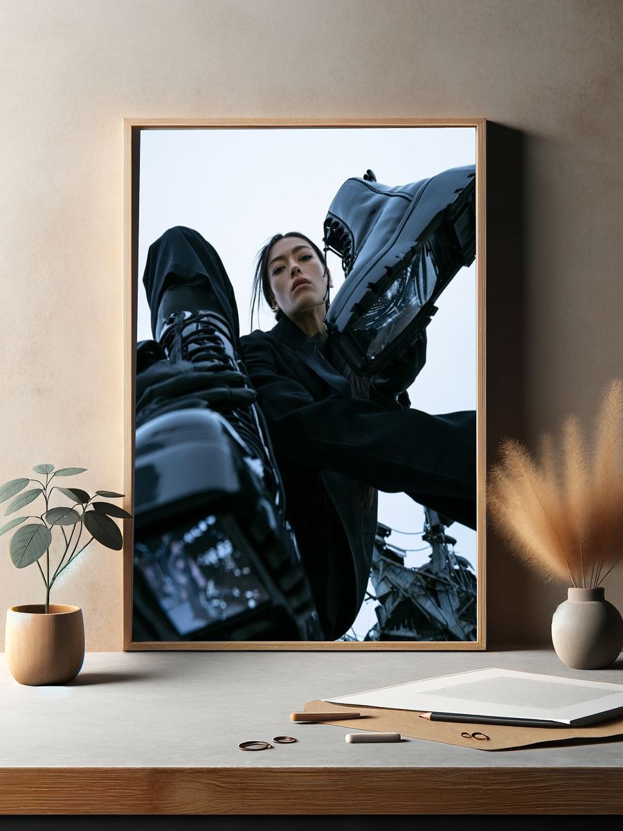 Avant-Garde Fashion Portrait Poster. — room view 2
