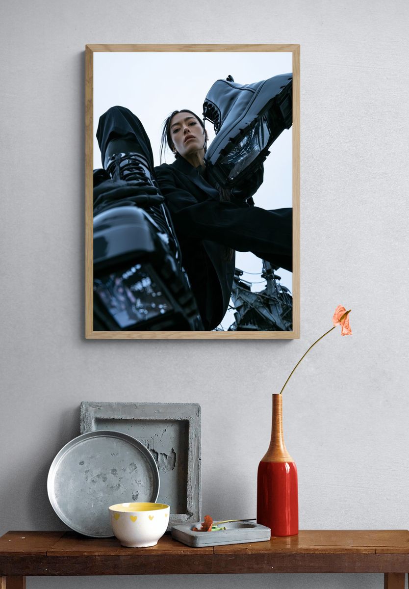 Avant-Garde Fashion Portrait Poster. — room view 3