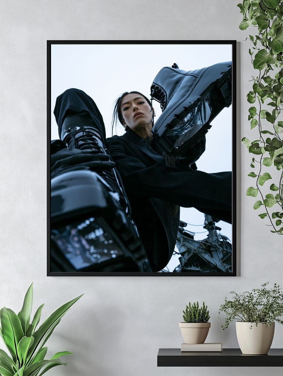 Avant-Garde Fashion Portrait Poster. — room view 4