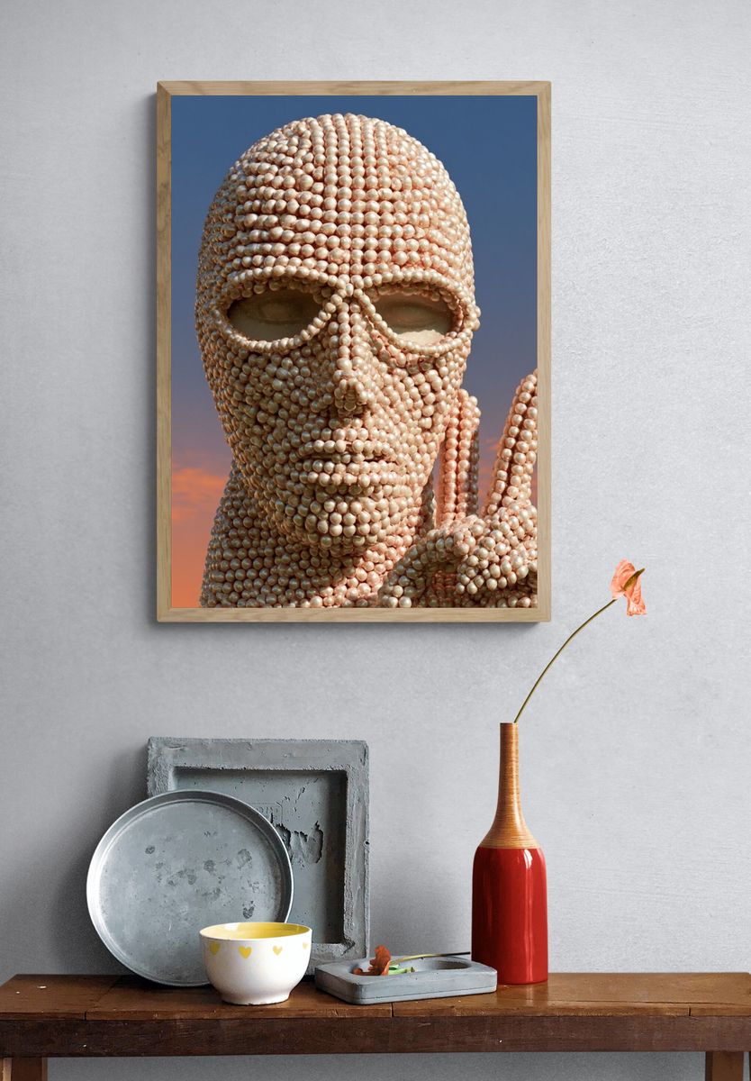 Pearl Mask Surrealism Poster. — room view 3