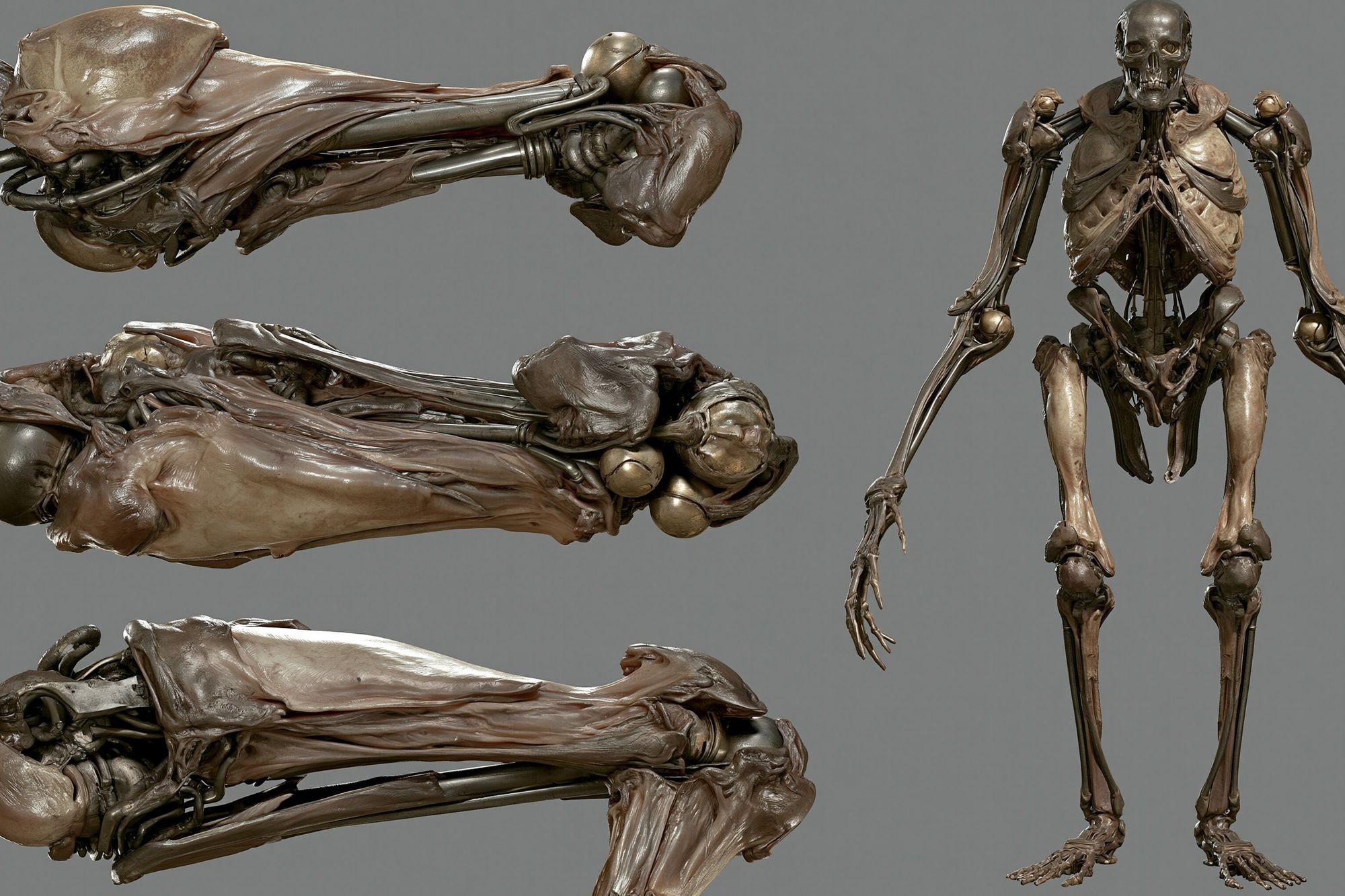 Anatomical Skeleton Study Print. poster detail
