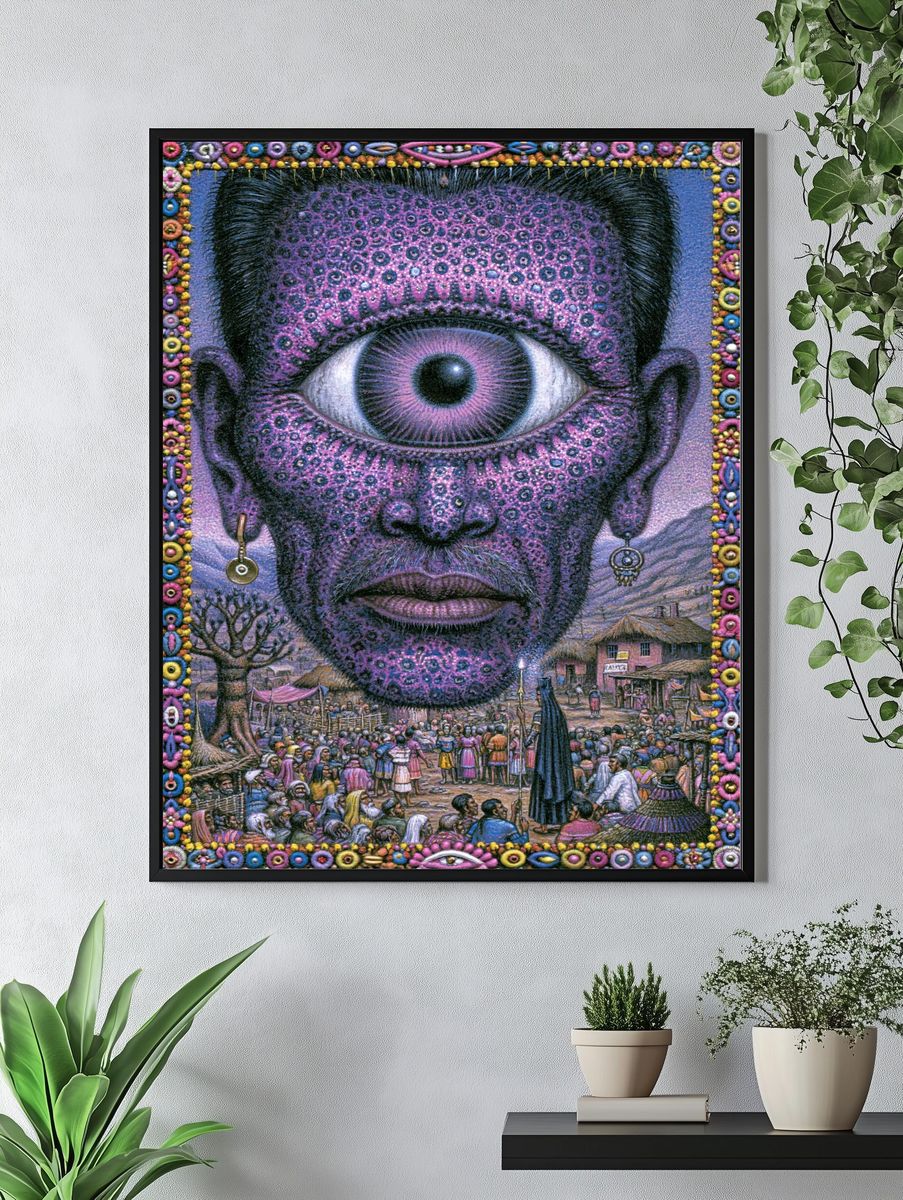 Third Eye Vision Illustration Poster. — room view 4