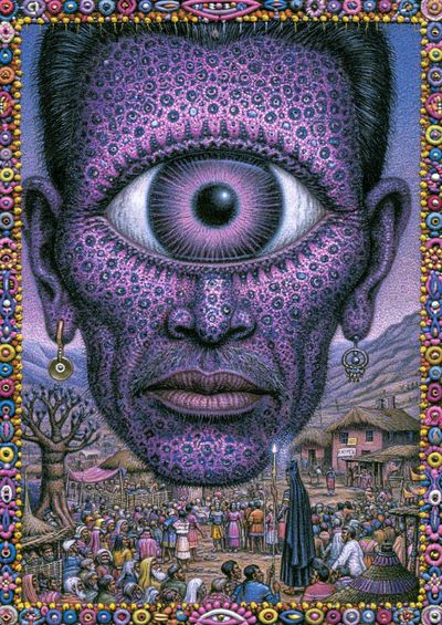 Third Eye Vision Illustration Poster. poster