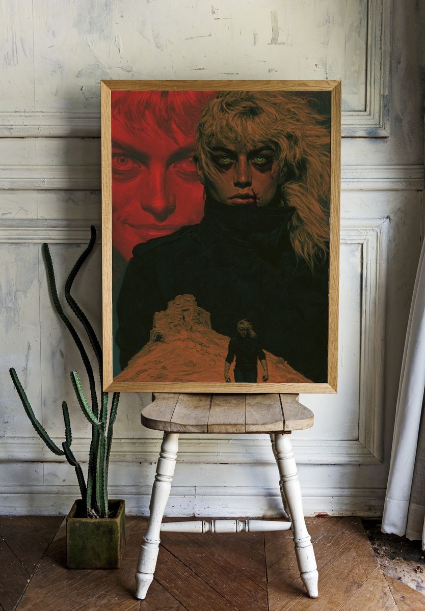 Surreal Desert Portrait Print. — room view 1