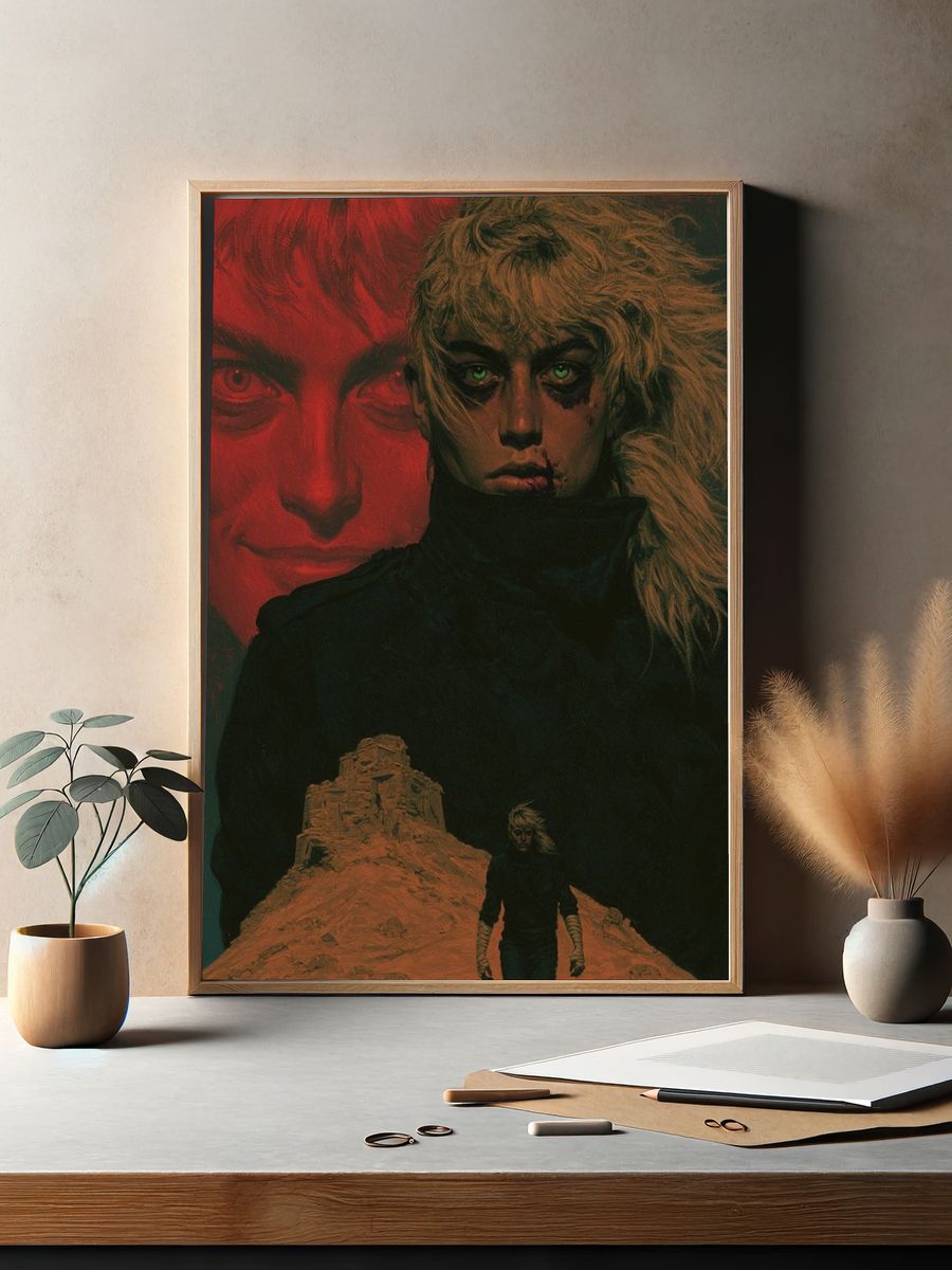 Surreal Desert Portrait Print. — room view 2