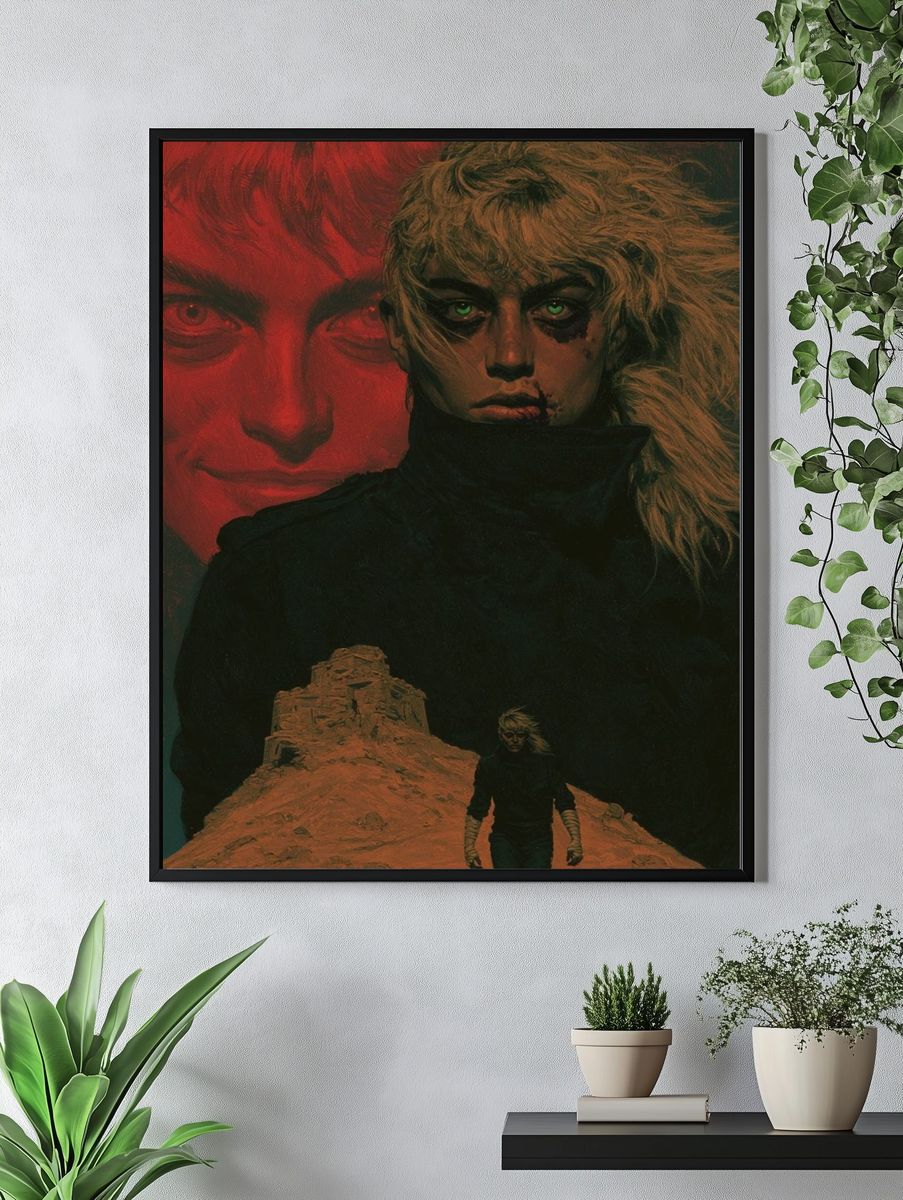 Surreal Desert Portrait Print. — room view 4
