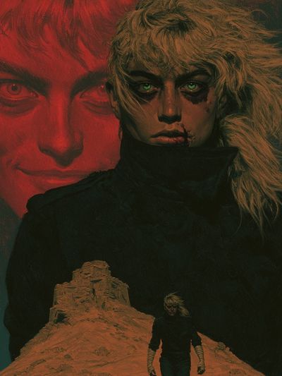 Surreal Desert Portrait Print. poster print
