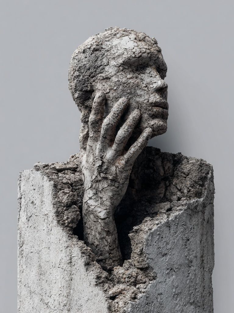 Concrete Figure Surrealism Print. poster detail