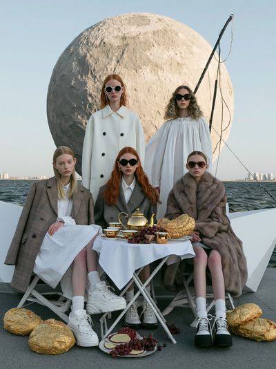 Surreal Fashion Tea Party Poster.