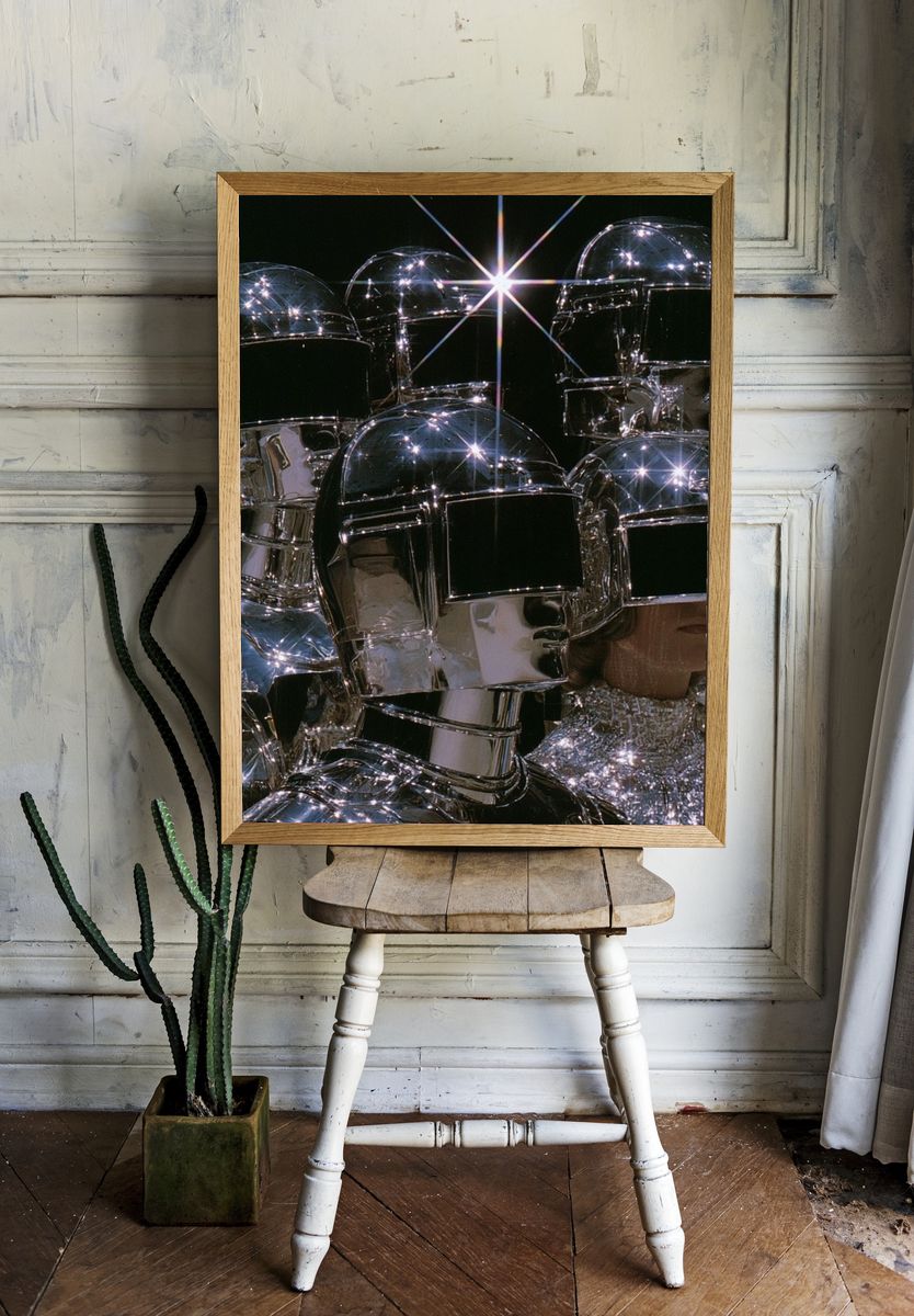 Chrome Helmet Fashion Poster. — room view 1