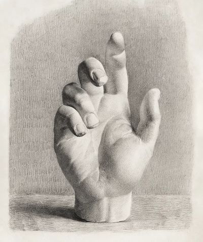 hand, drawn plaster Dankvart Dreyer. poster print