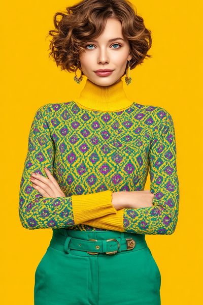 Colorful Fashion Portrait Poster. poster print