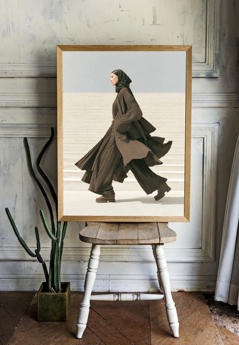 Runway Stride Fashion Poster. room preview