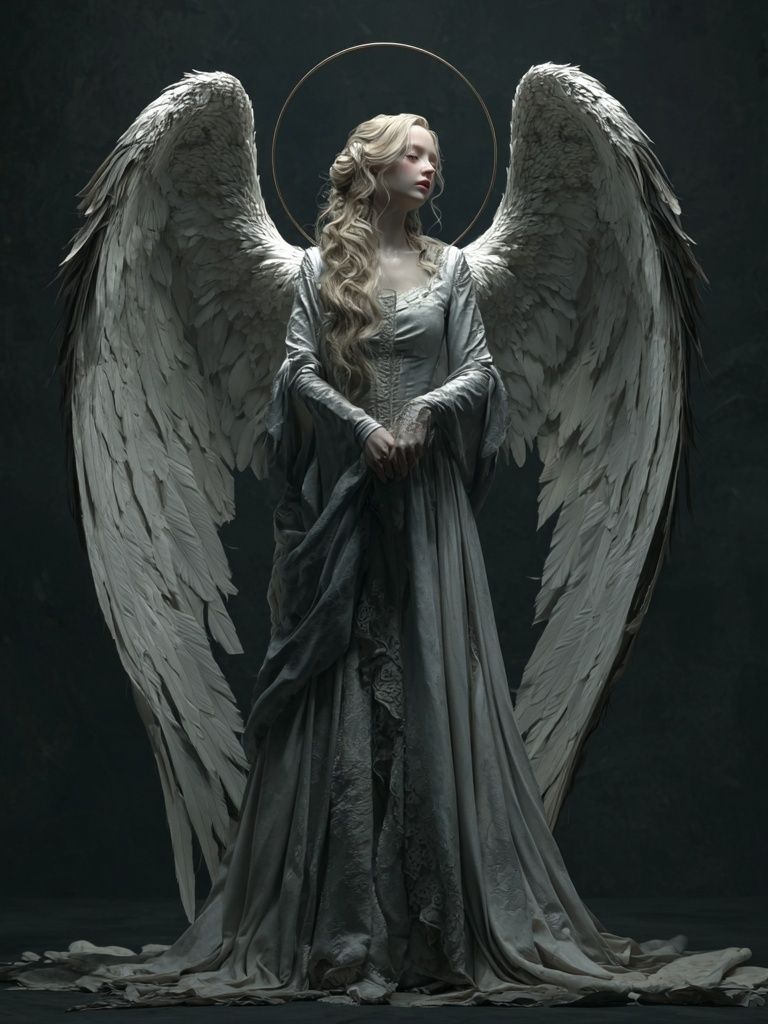 Winged Angel Surrealism Print. poster — fine-art art