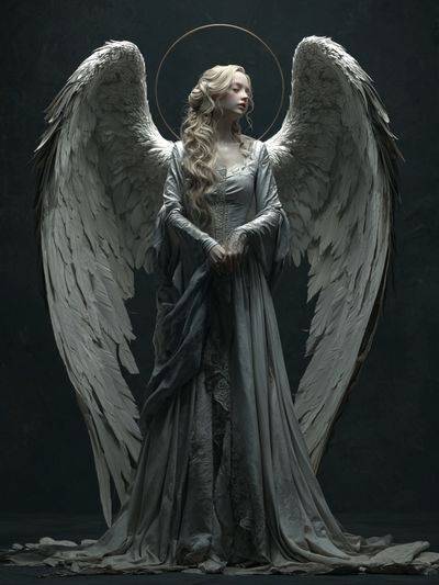 Winged Angel Surrealism Print.