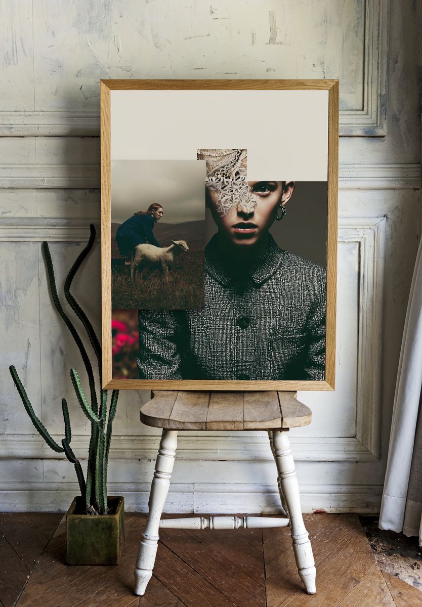Fashion Collage Photography Poster. — room view 1