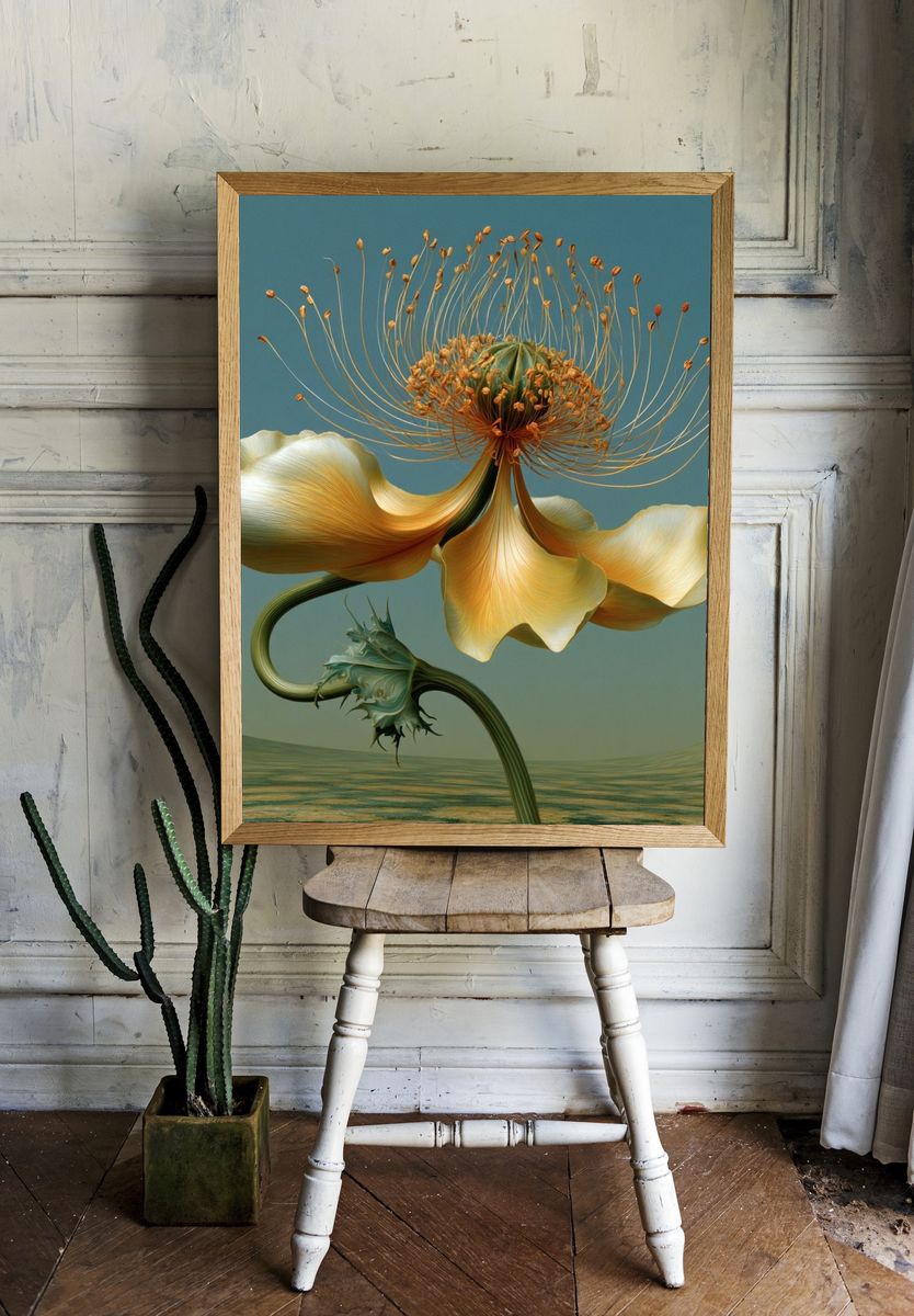 Surreal Bloom Fine-Art Poster. — room view 1