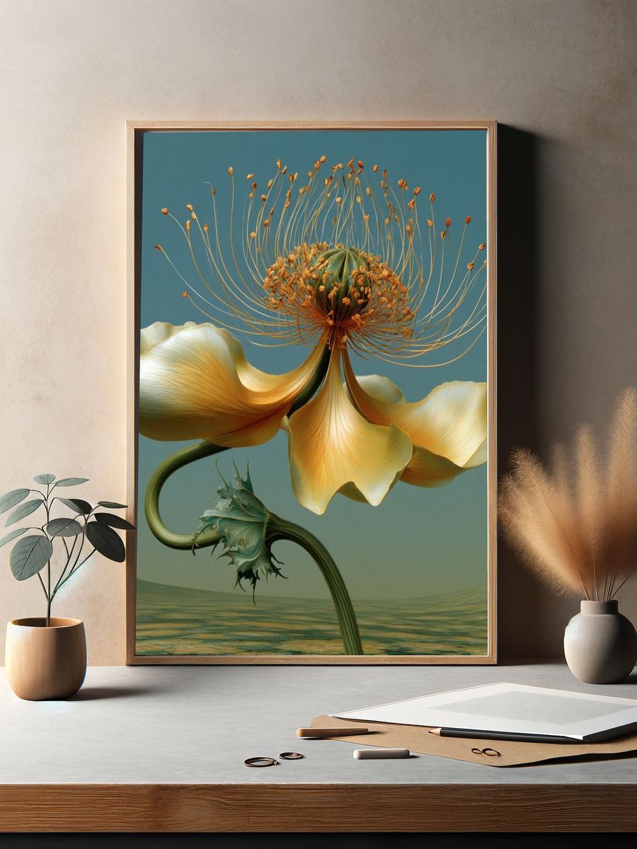 Surreal Bloom Fine-Art Poster. — room view 2