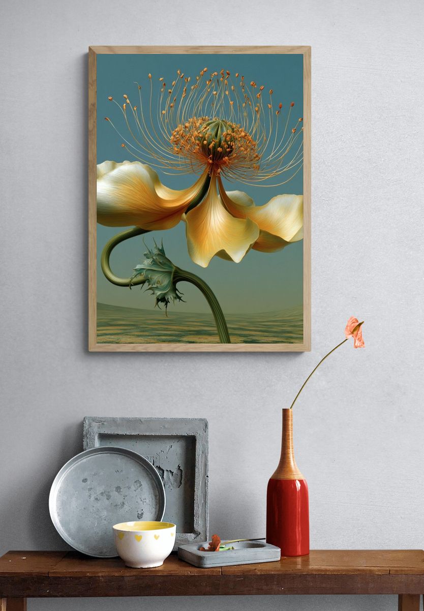 Surreal Bloom Fine-Art Poster. — room view 3